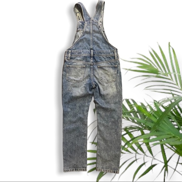 OLD NAVY Denim Overalls Size 8 US/ AU NEW with Manufacturers Distressing NWOT - Picture 7 of 11